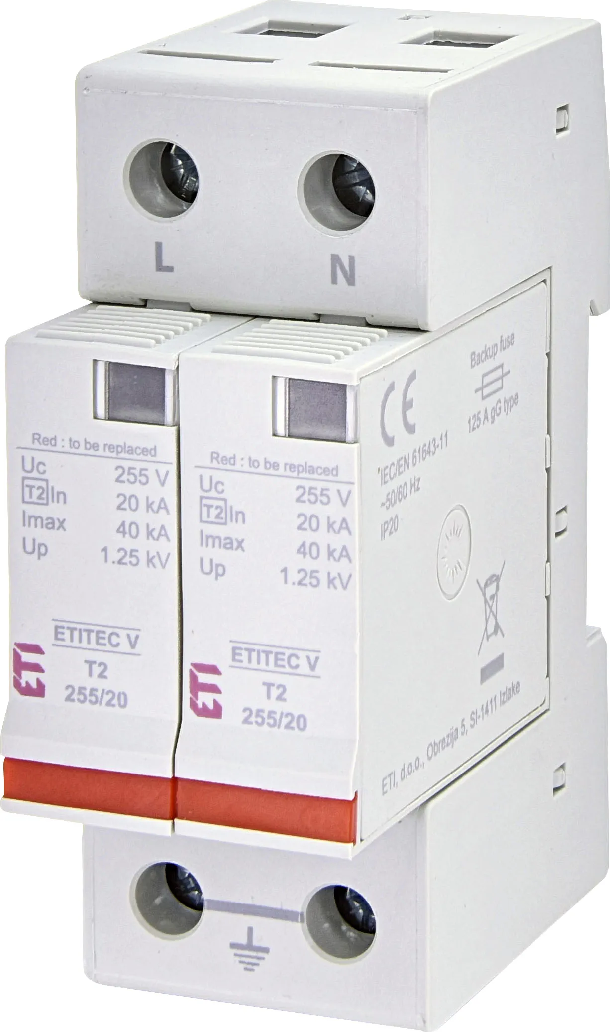  ETITEC V T2 255/20 2+0 002442953