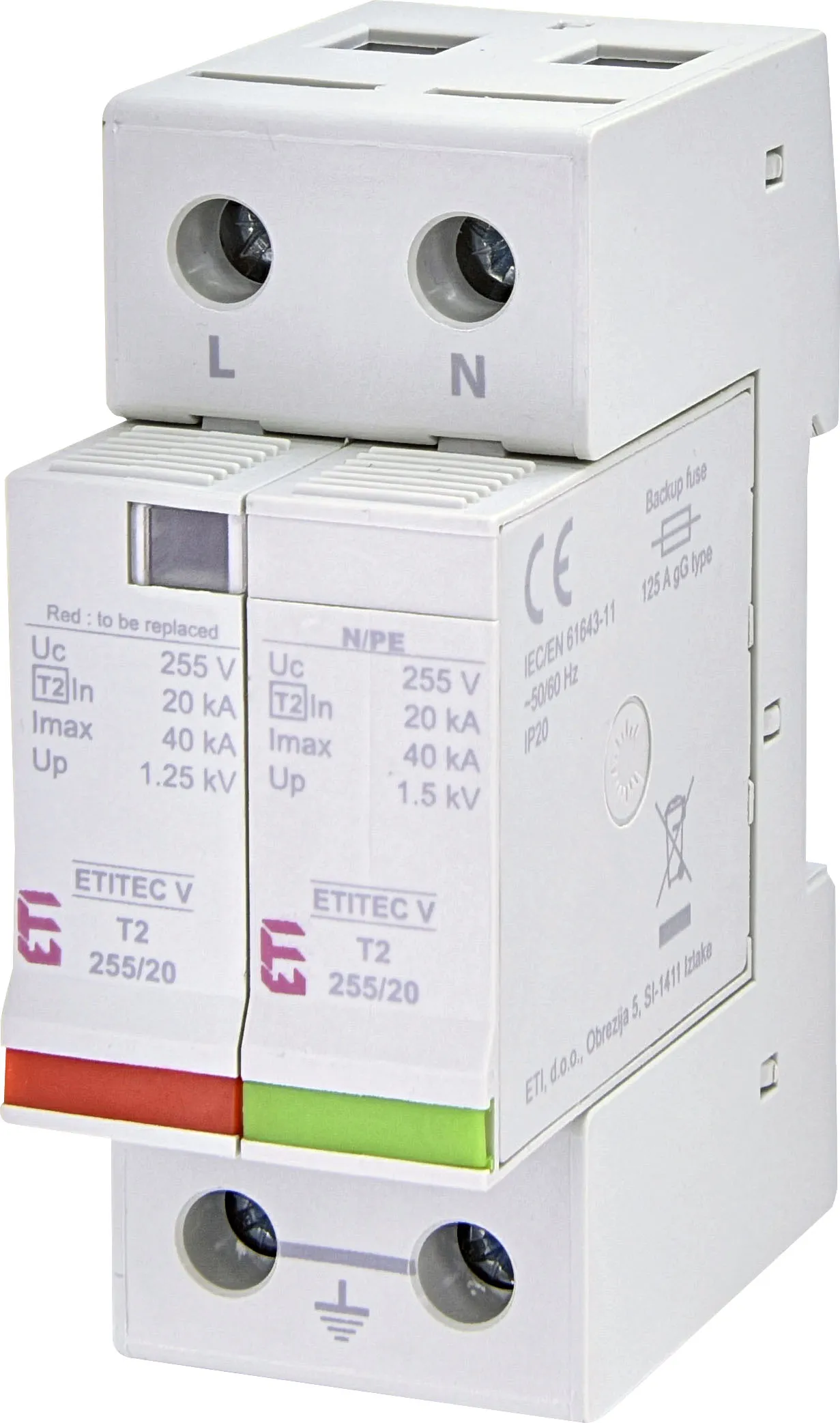  ETITEC V T2 255/20 1+1 RC 002442960