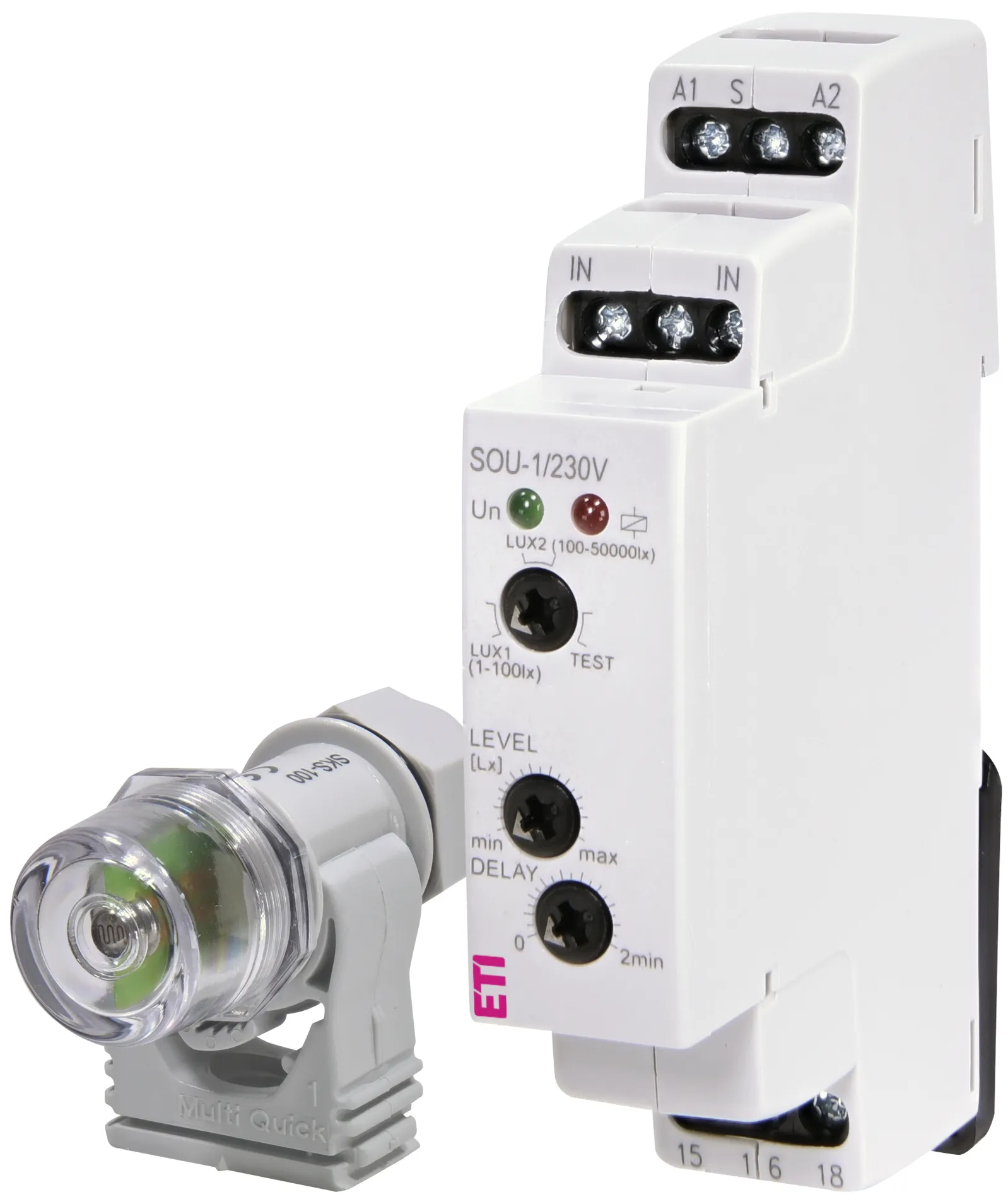 Soumrakový spínač SOU-1/230V+senzor 002470011