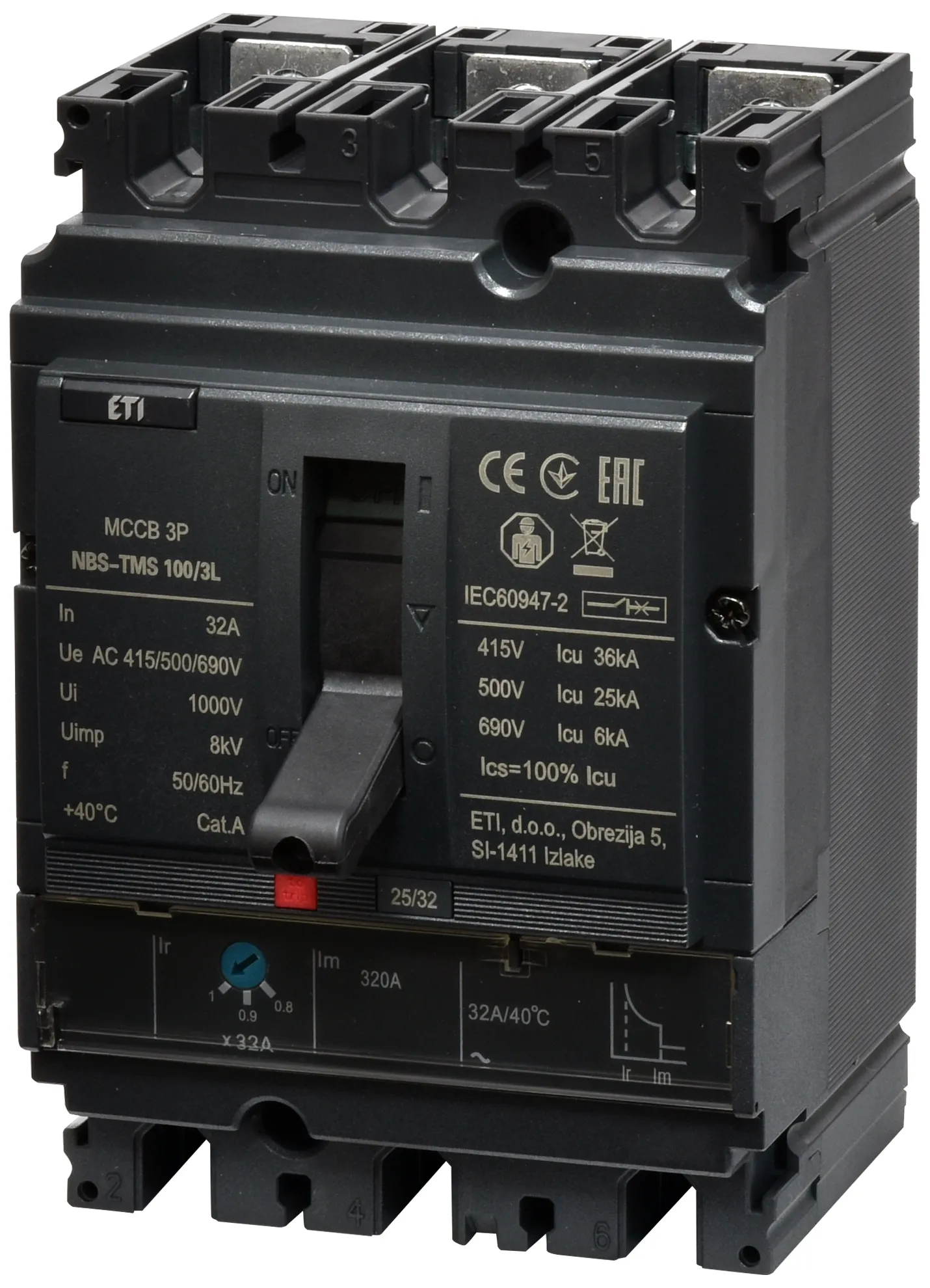  NBS-TMS 100/3L  32A 3P 004673002