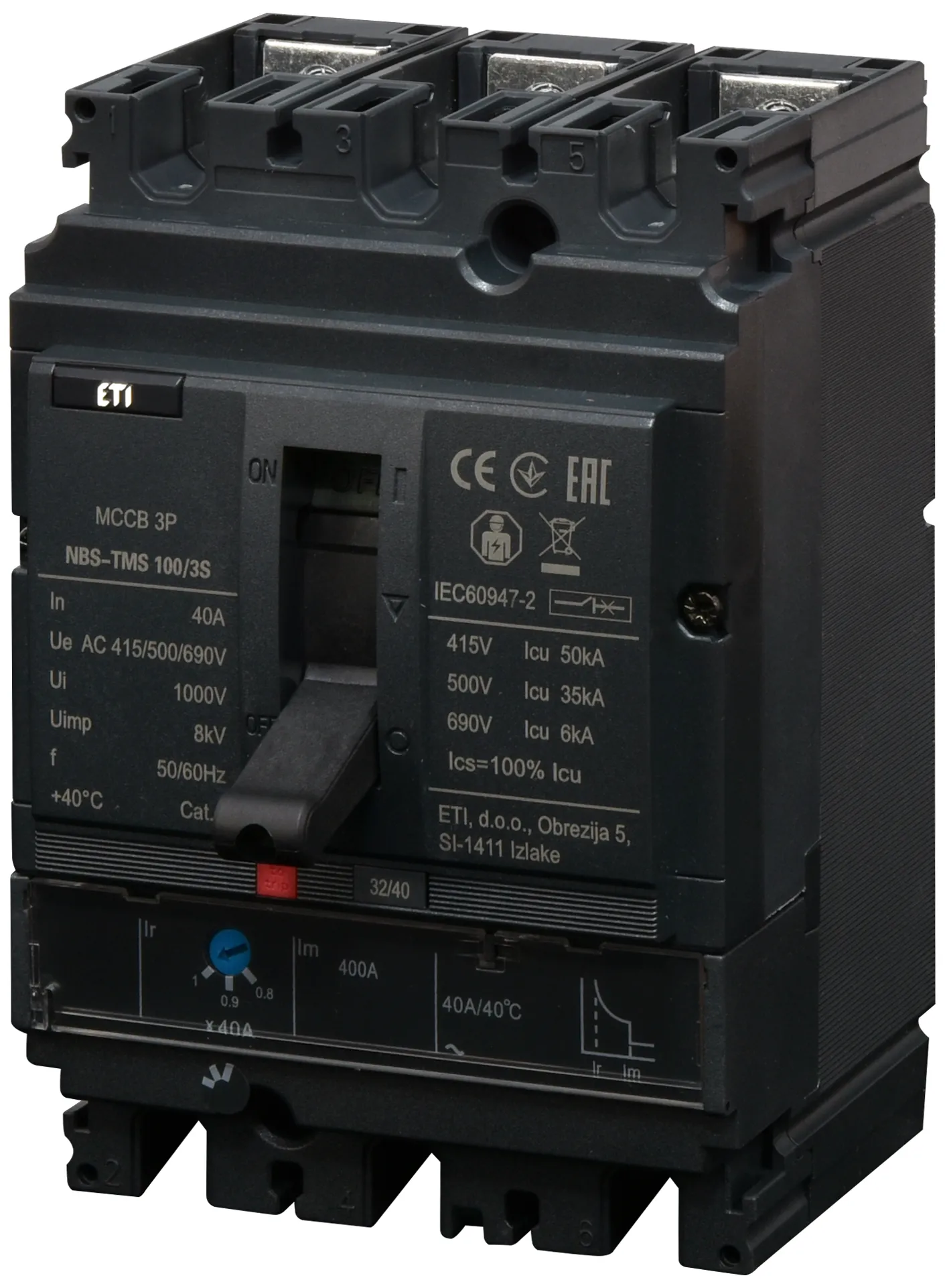  NBS-TMS 100/3S  40A 3P 004673023