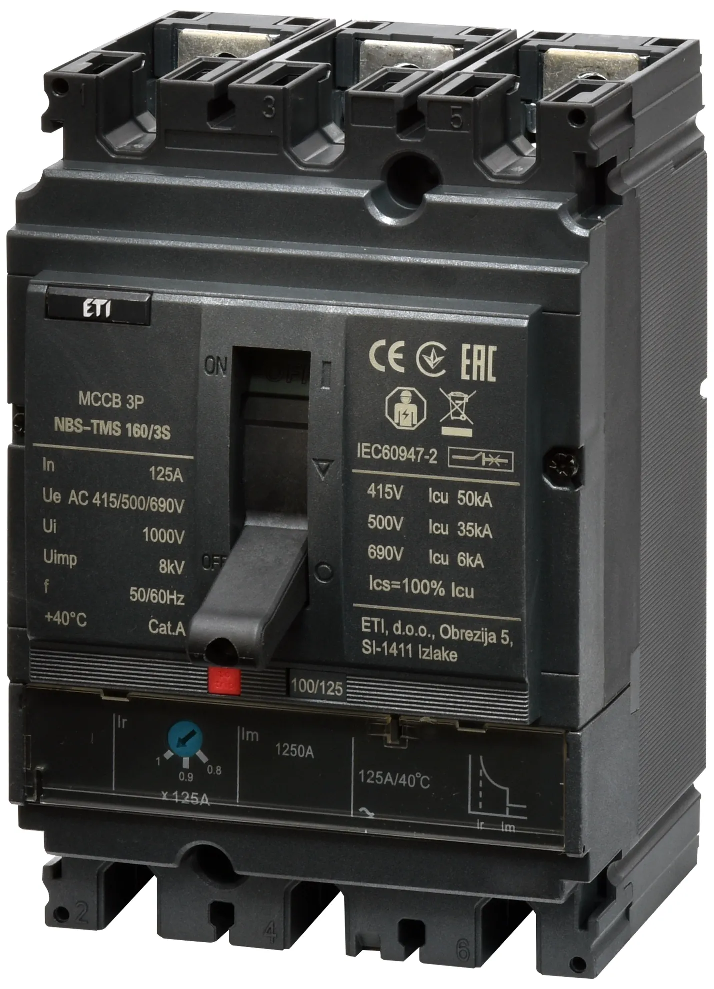  NBS-TMS 160/3S 125A 3P 004673028