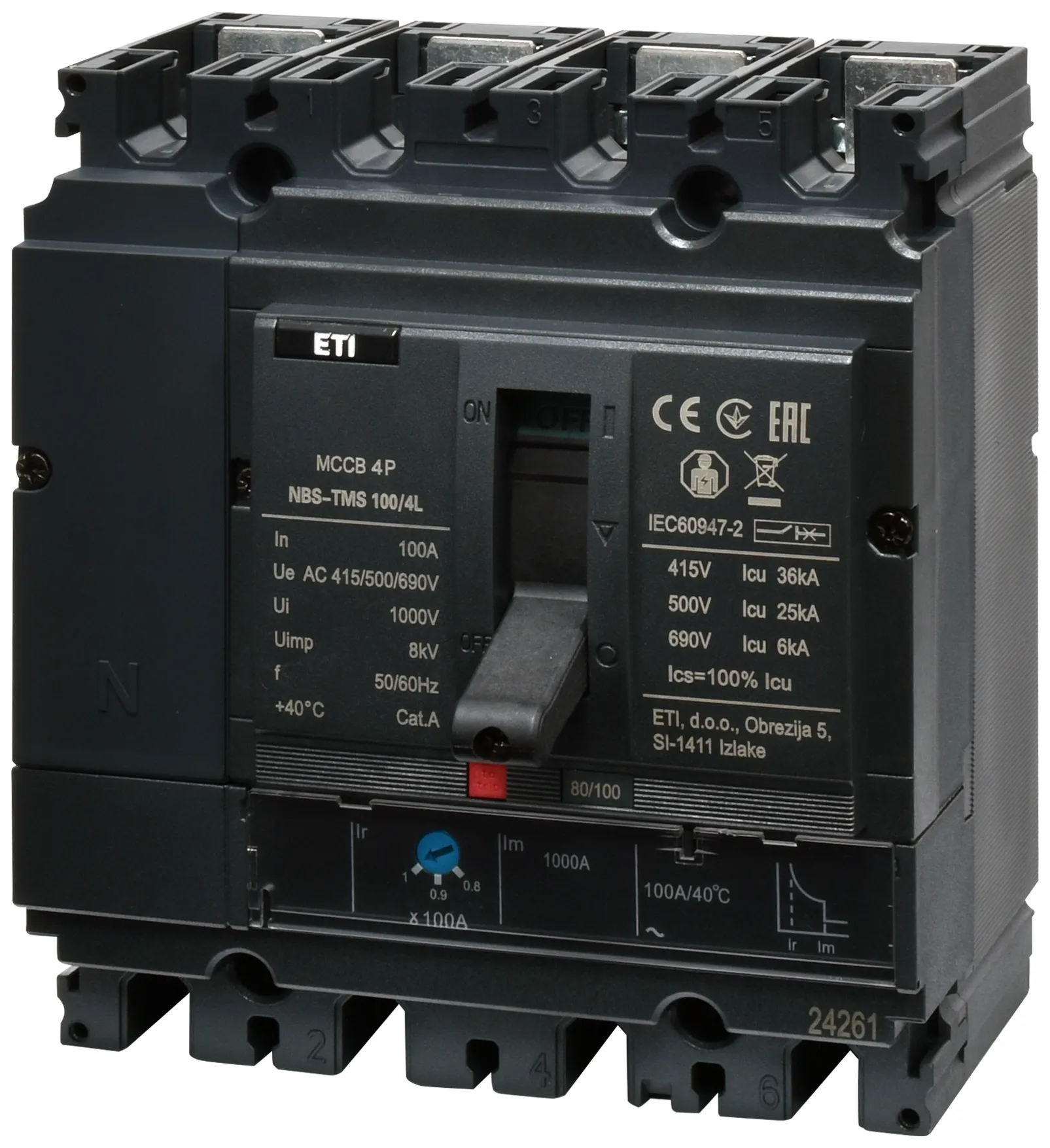  NBS-TMS 100/4S  63A 4P 004673035